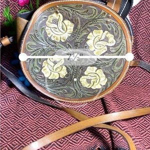 Handmade by Chila, leather handbag/ cross body